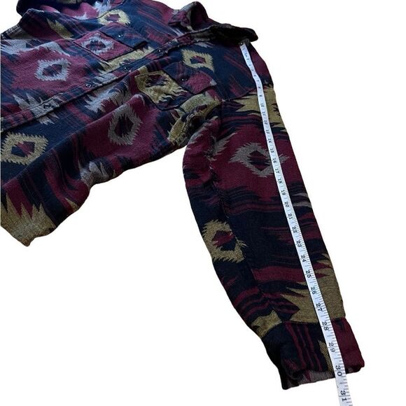 BP shacket button down long sleeve shirt western Navajo print size medium - Picture 11 of 14